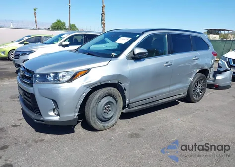 2018 Toyota Highlander Se from USA, damaged, VIN 5TDKZRFH8JS538170